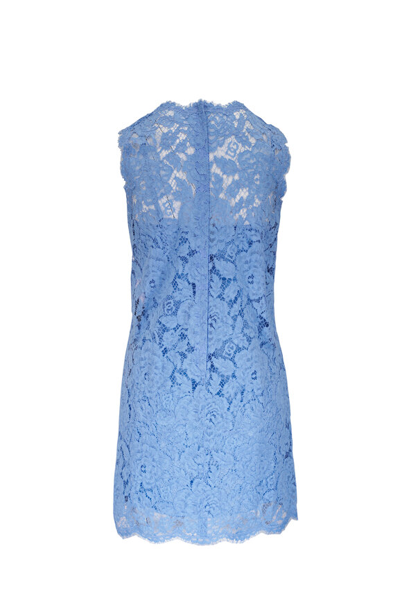 Dolce & Gabbana - Light Lilac Floral Lace Mini Dress