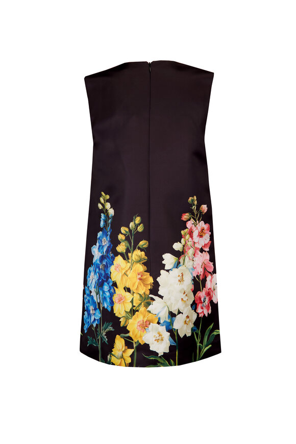 Leo Lin Yvonne Snapdragon Print Embroidered Mini Dress - view 2
