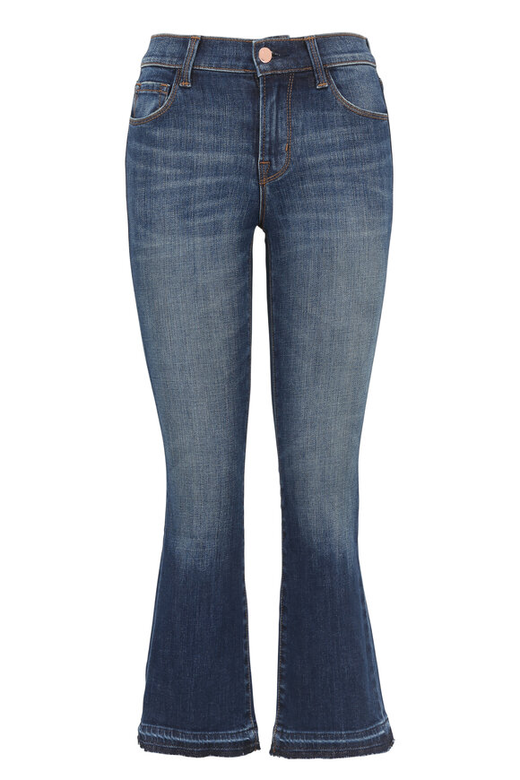 J Brand - Selena Mid-Rise Crop Bootcut Jean