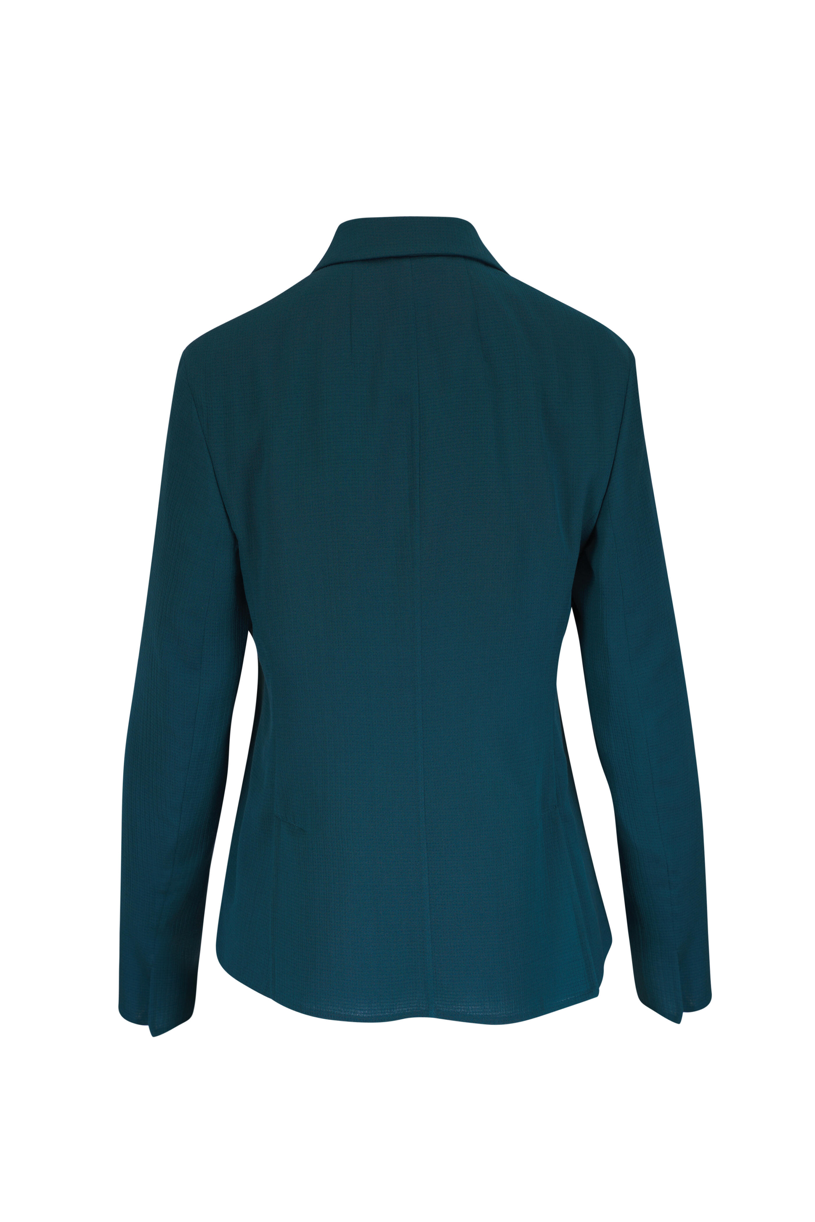 Akris - Lavino Structured Green Cotton, Silk & Wool Jacket