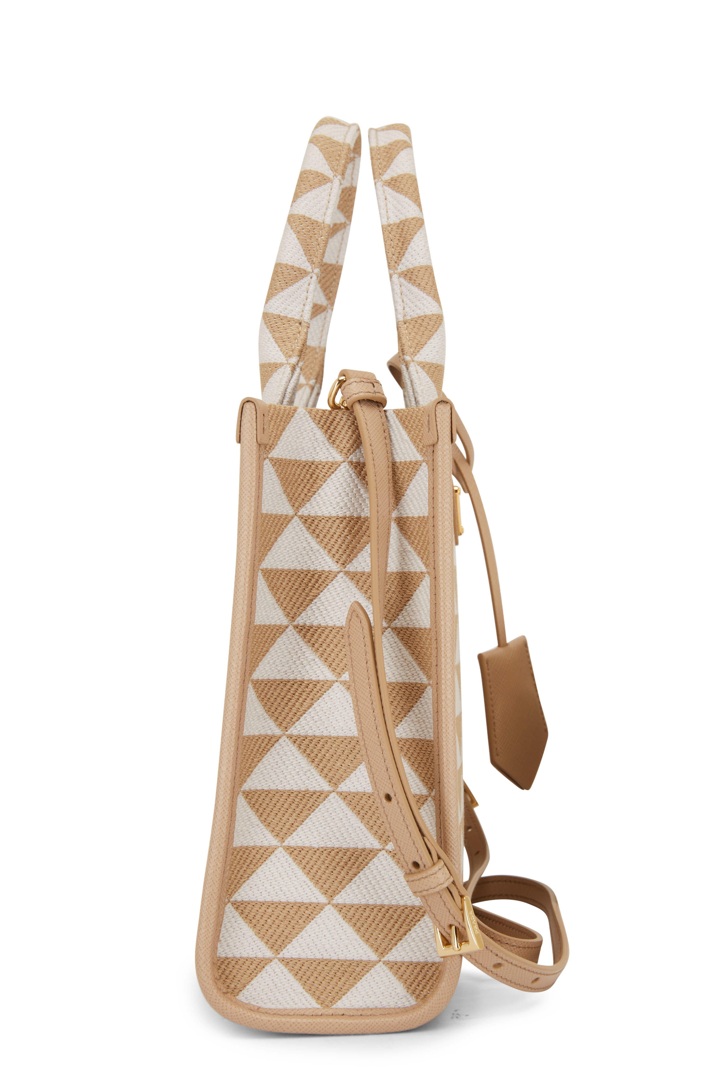 Small Jacquard Triangle Logo Bag