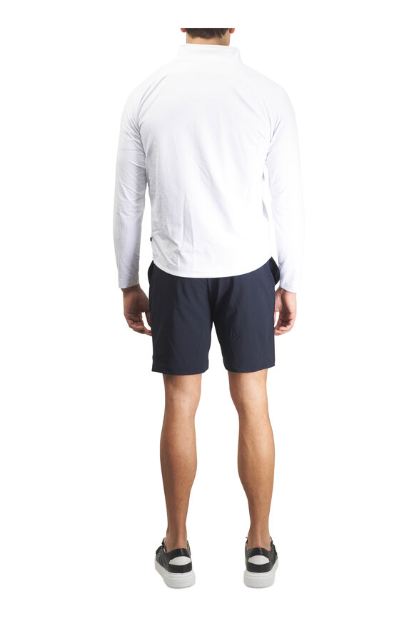Deke White Links Jacquard Quarter Zip Pullover - view 4
