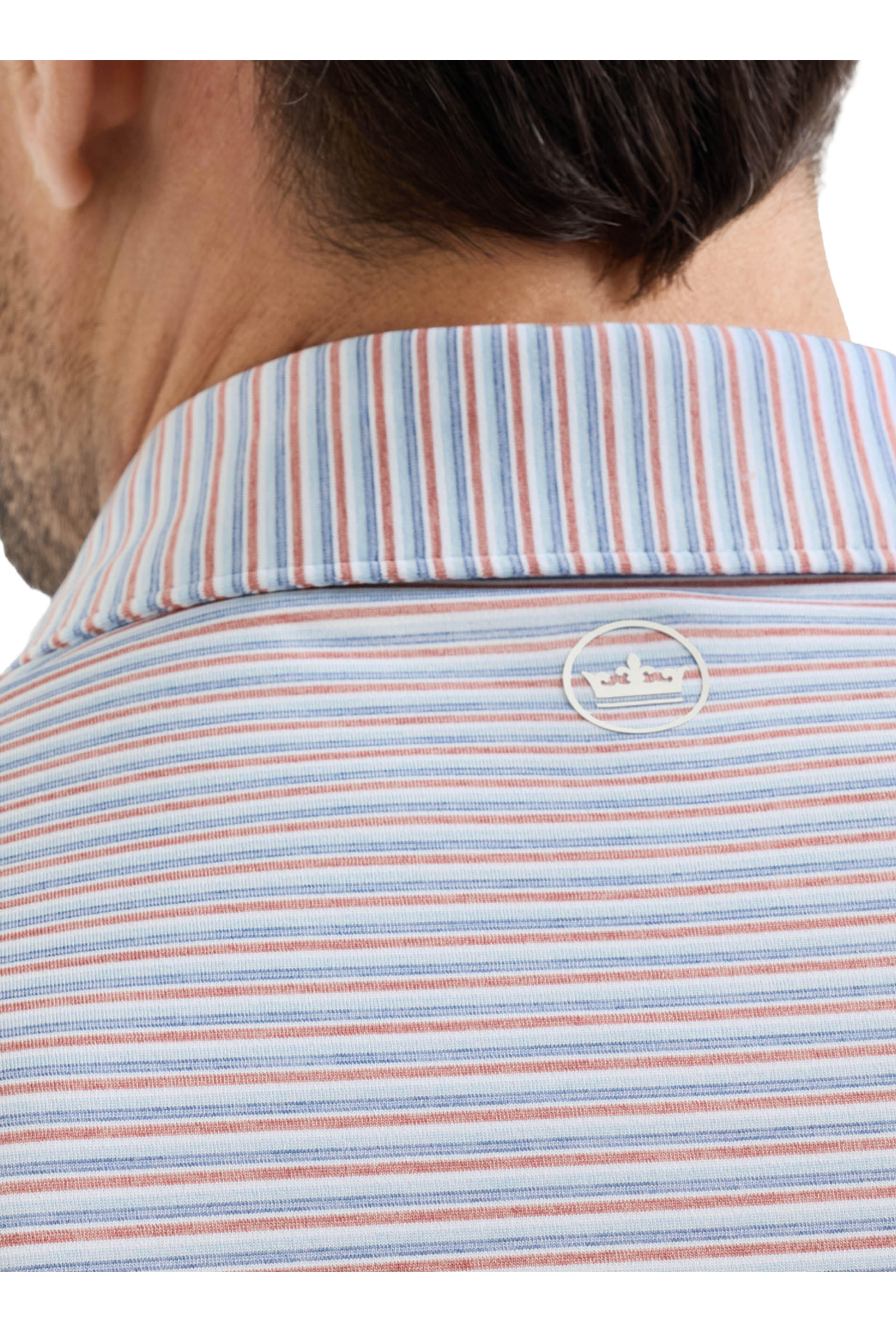 Peter Millar - Alda Blue Frost Performance Jersey Polo - view 6