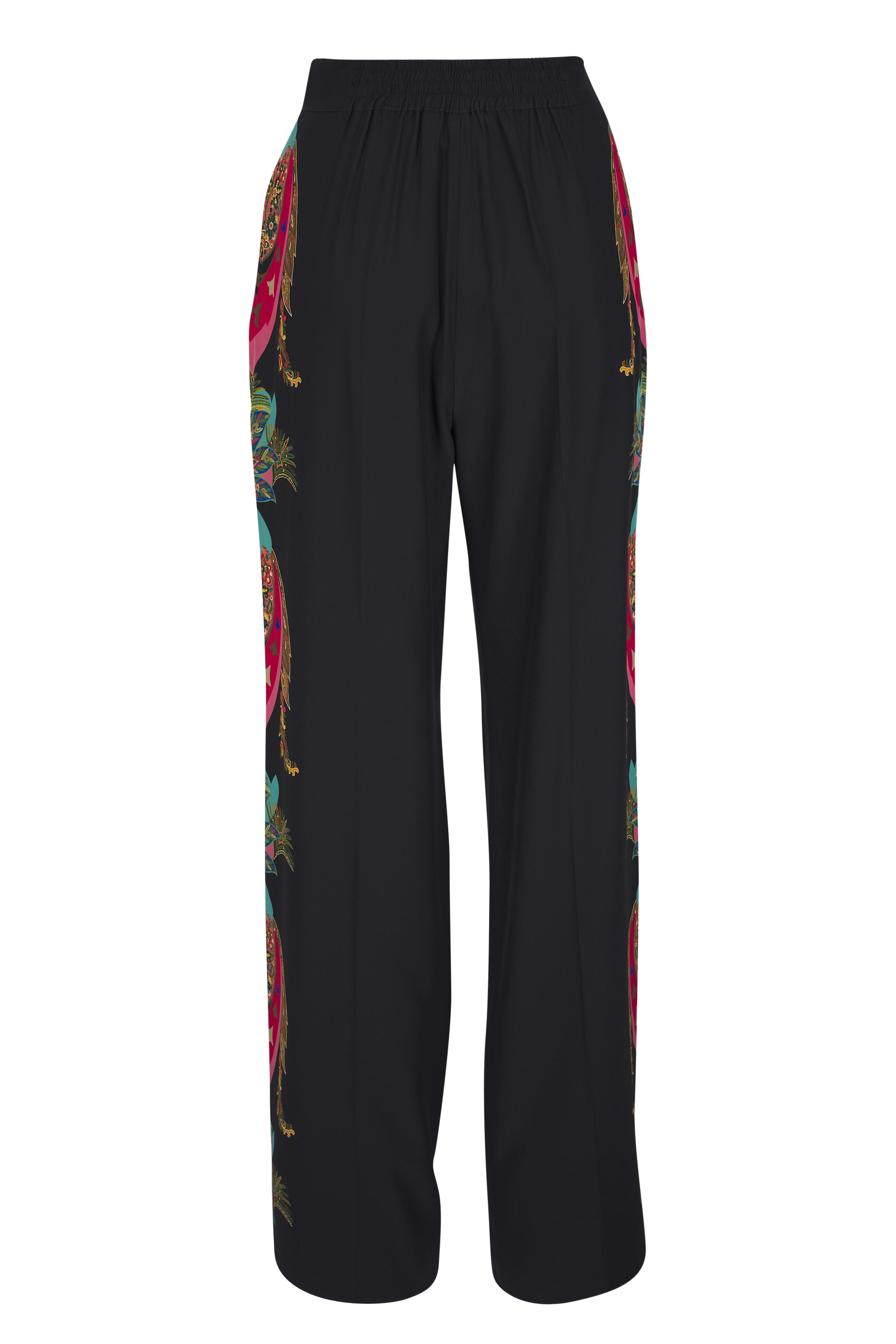 Etro - Black Multi Straight Leg Pant