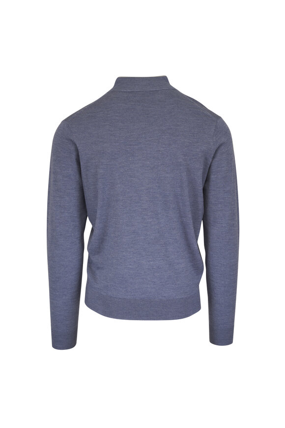Peter Millar Crown Crafted Blue Quarter Zip Pullover - view 2