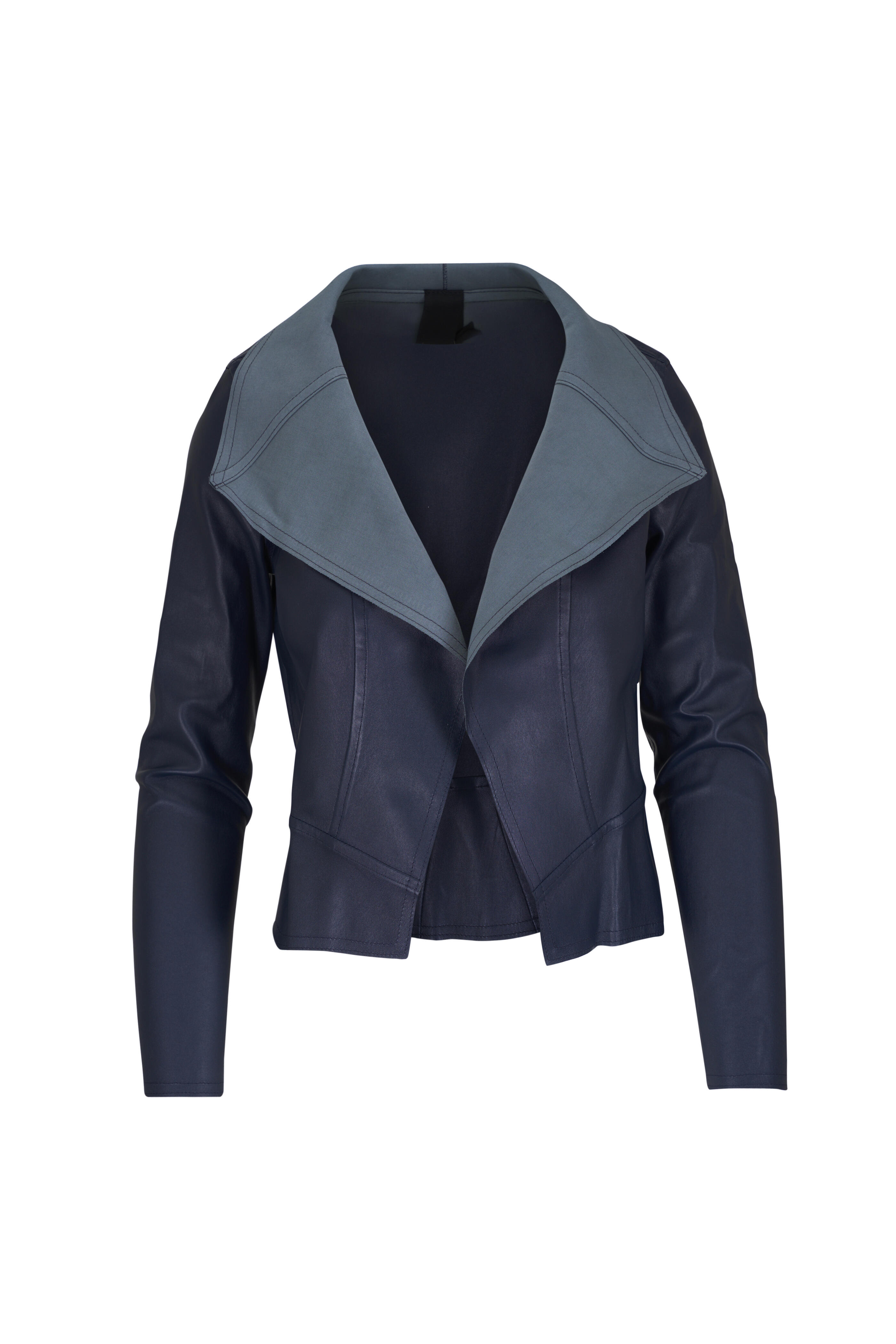 KZ_K Studio - Naval Drape Leather Jacket | Mitchell Stores