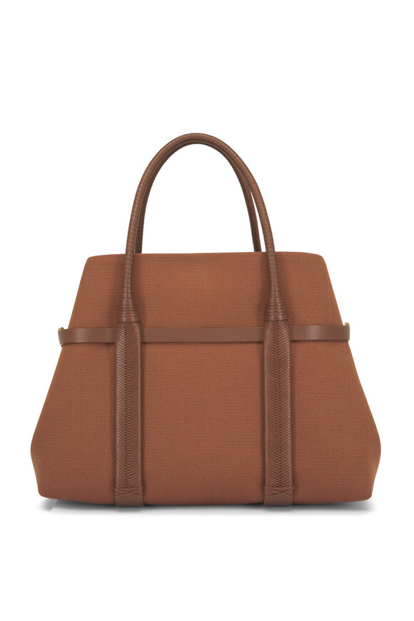 Loro Piana Large Ghiera Vicuna & Dark Vicuna Shopper Tote - view 2