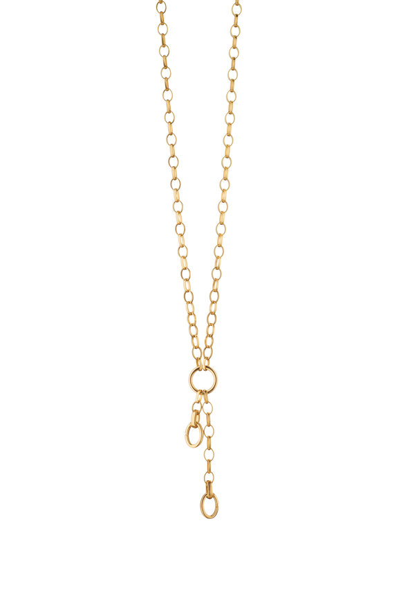 Monica Rich Kosann - 18K Yellow Gold Charm Enhancer Chain Necklace