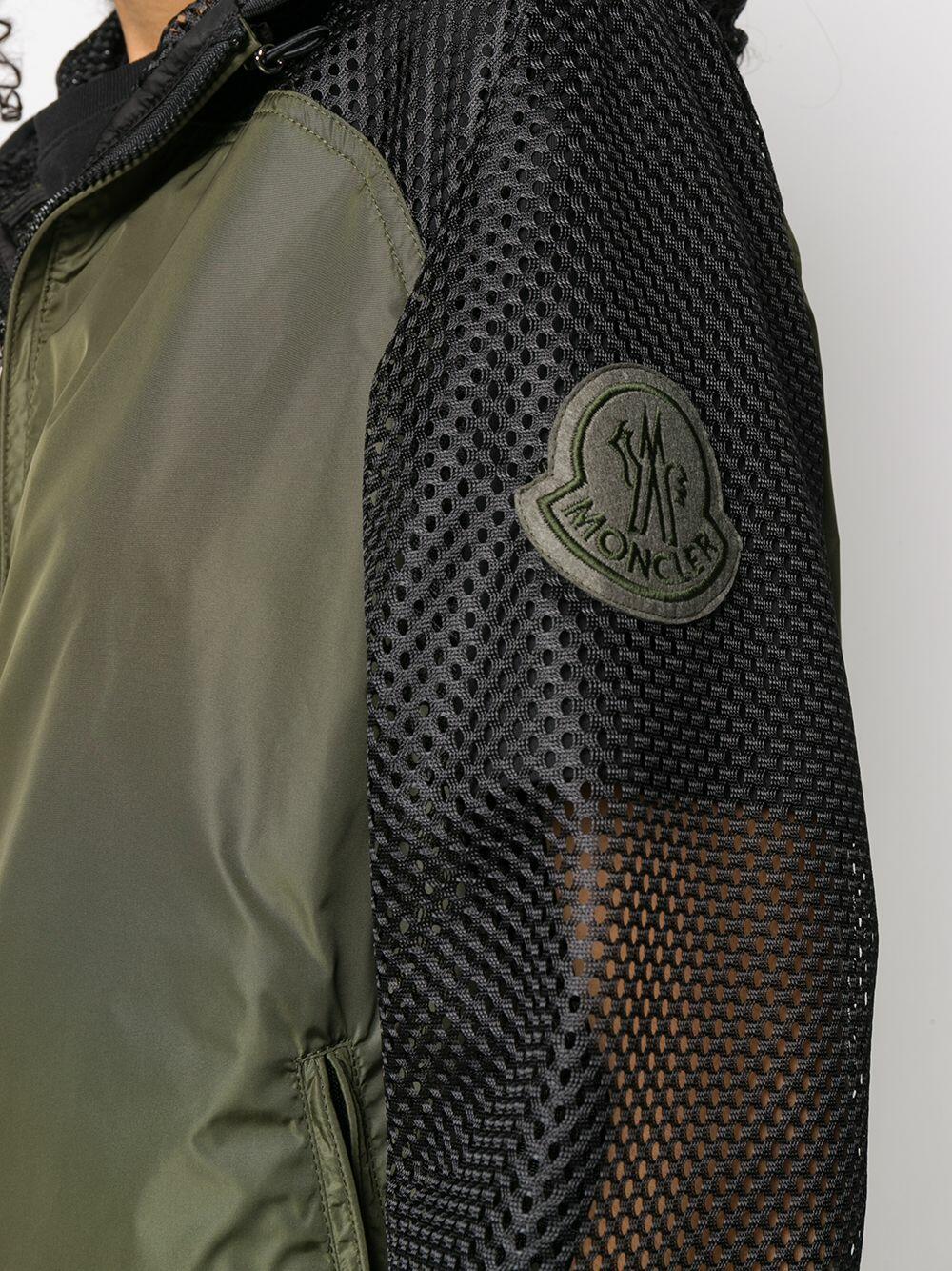 Moncler - Green & Black Nylon & Mesh Windbreaker Jacket