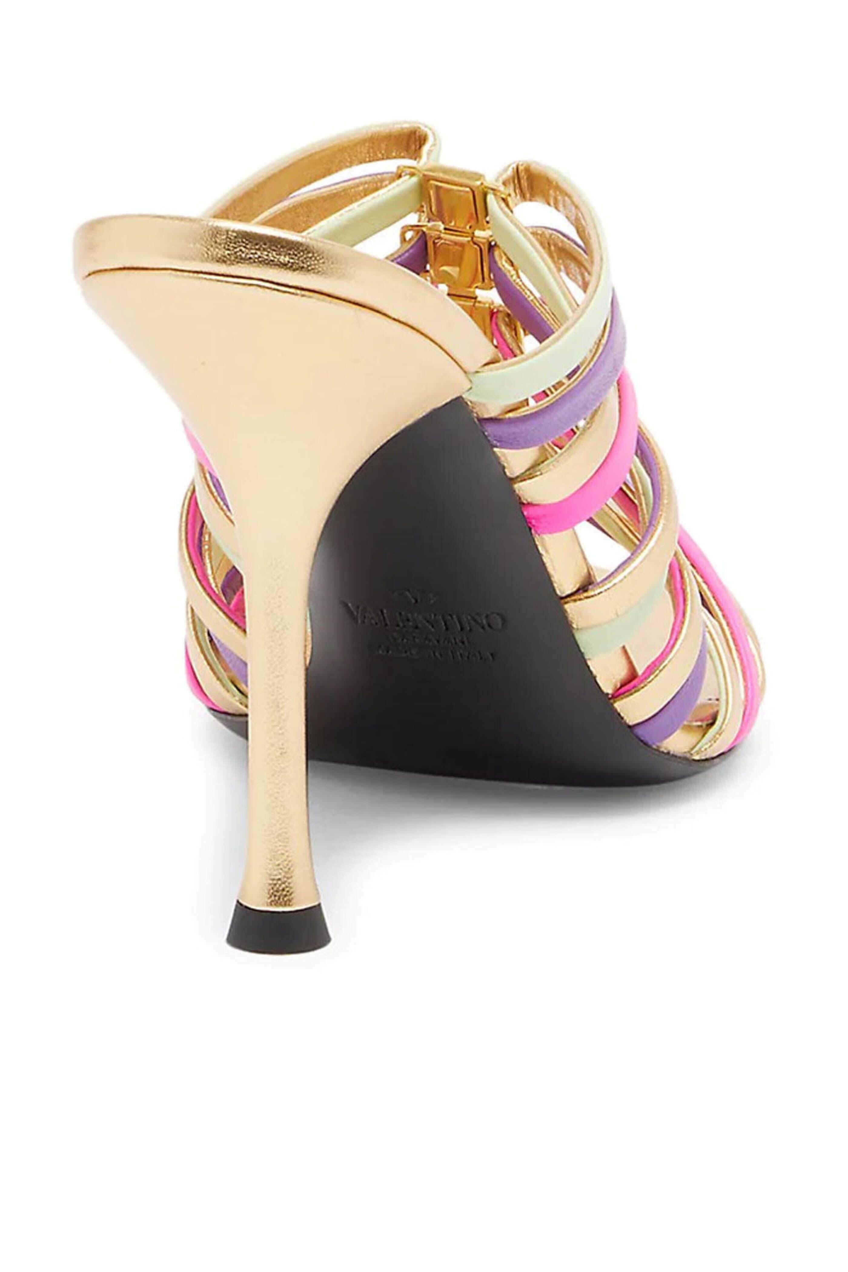 Valentino Garavani - Multicolor Leather Stiletto Sandals