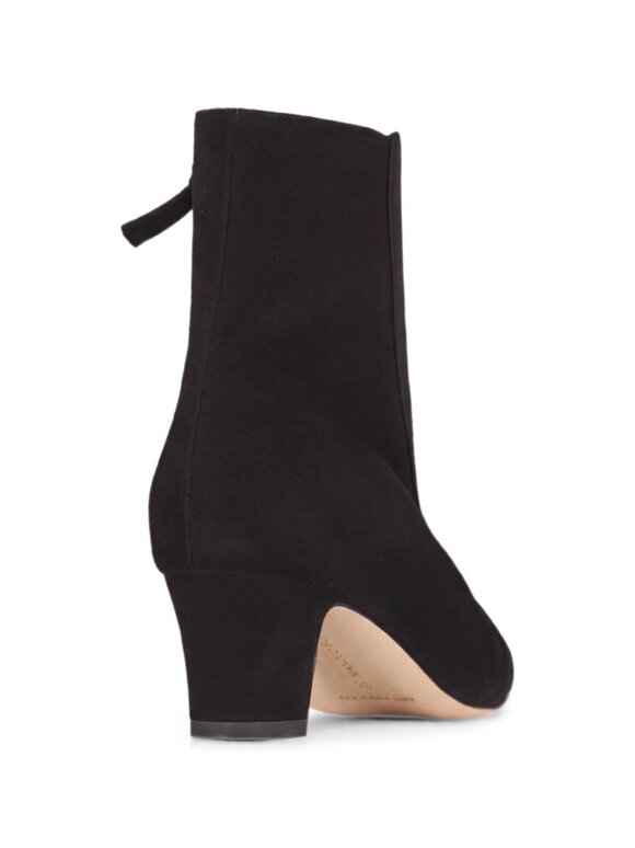 Manolo Blahnik Myconia Black Suede Bootie, 50mm - view 7