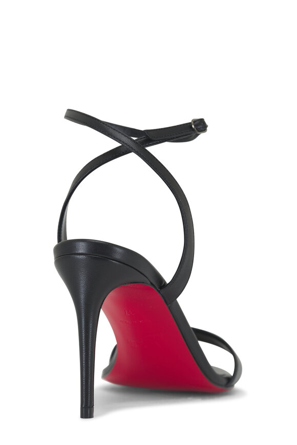 Christian Louboutin - Loubigirl Black Leather Heel Sandal, 85mm