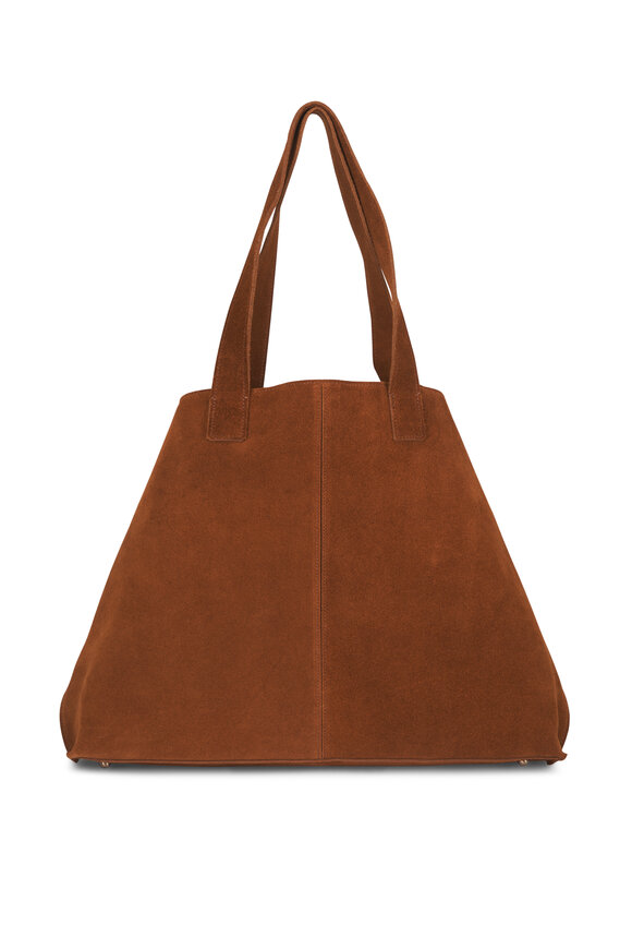Akris Medium Ai Cuoio Suede Shoulder Tote - view 3