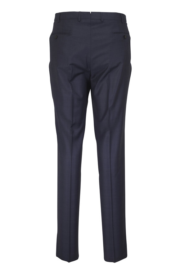 Zegna Trofeo Navy Prince Of Wales Wool Suit - view 5