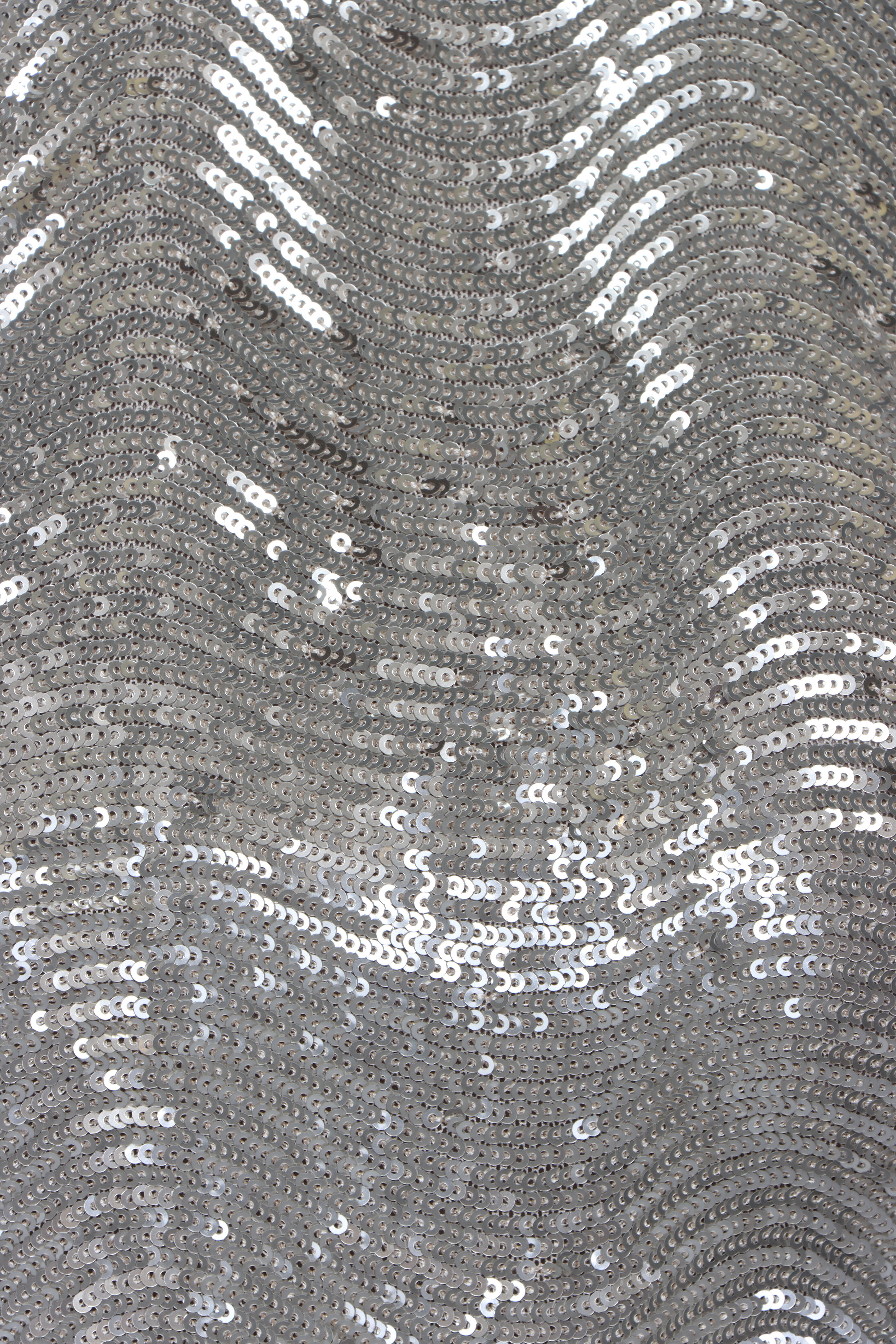 L'Agence - Rogan Silver Sequin Crop Top