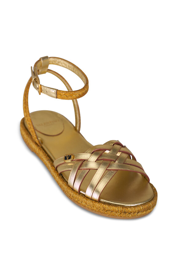 Valentino Garavani BriBri Antique Brass Espadrille