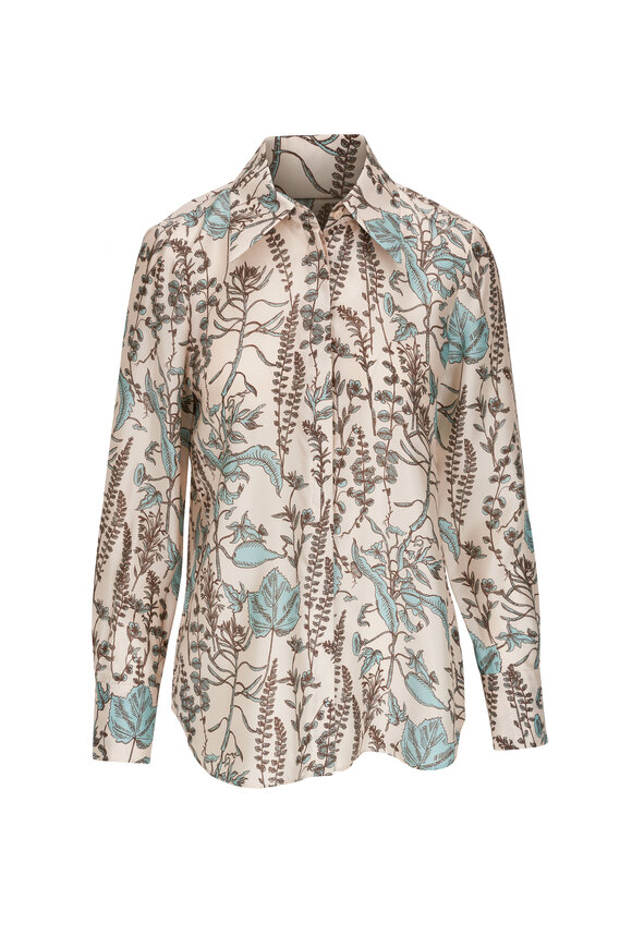 Lafayette 148 New York - Pampa Plume Multi Floral Blouse 