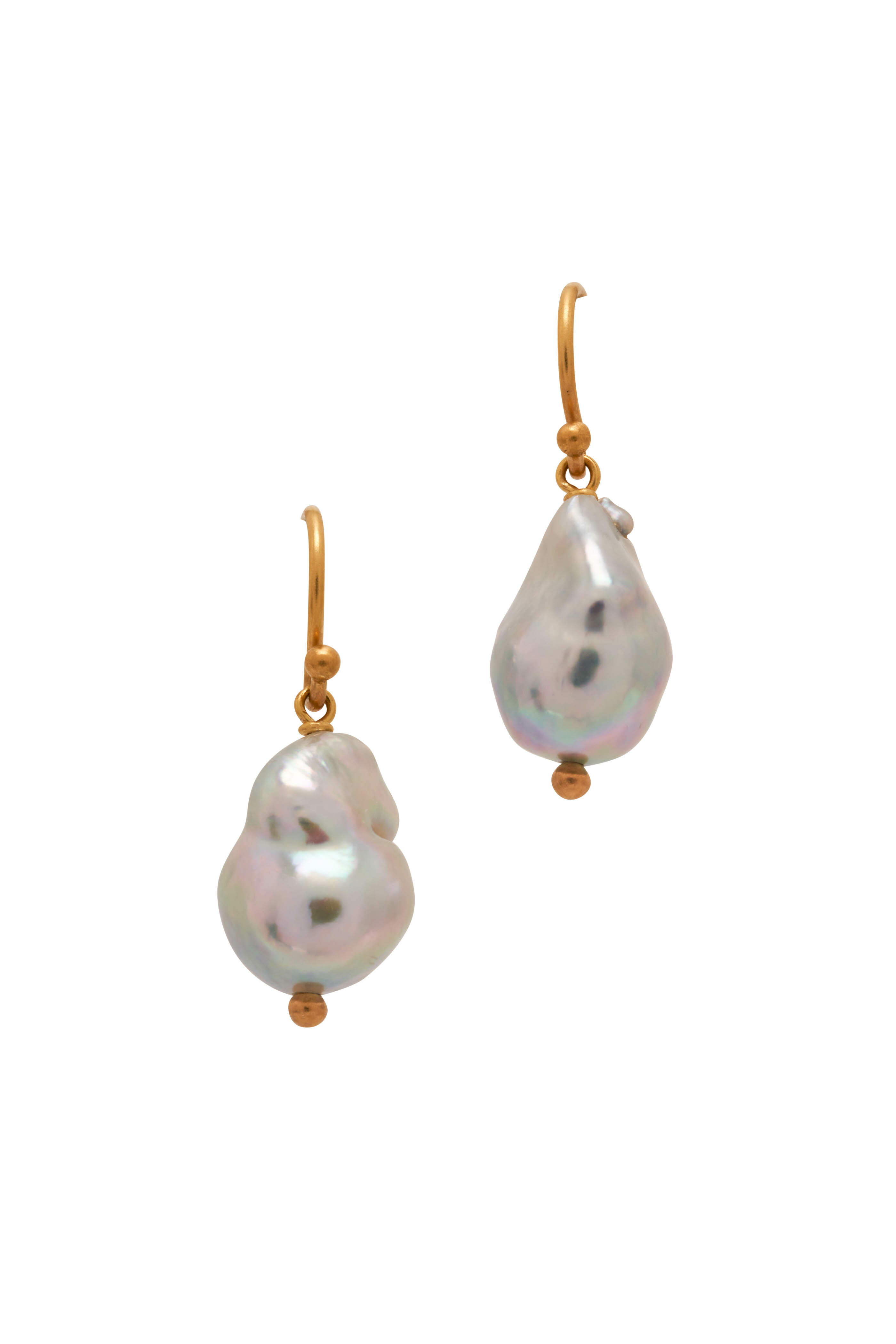 Caroline Ellen - 20K Yellow Gold Pearl Earrings | Mitchell Stores