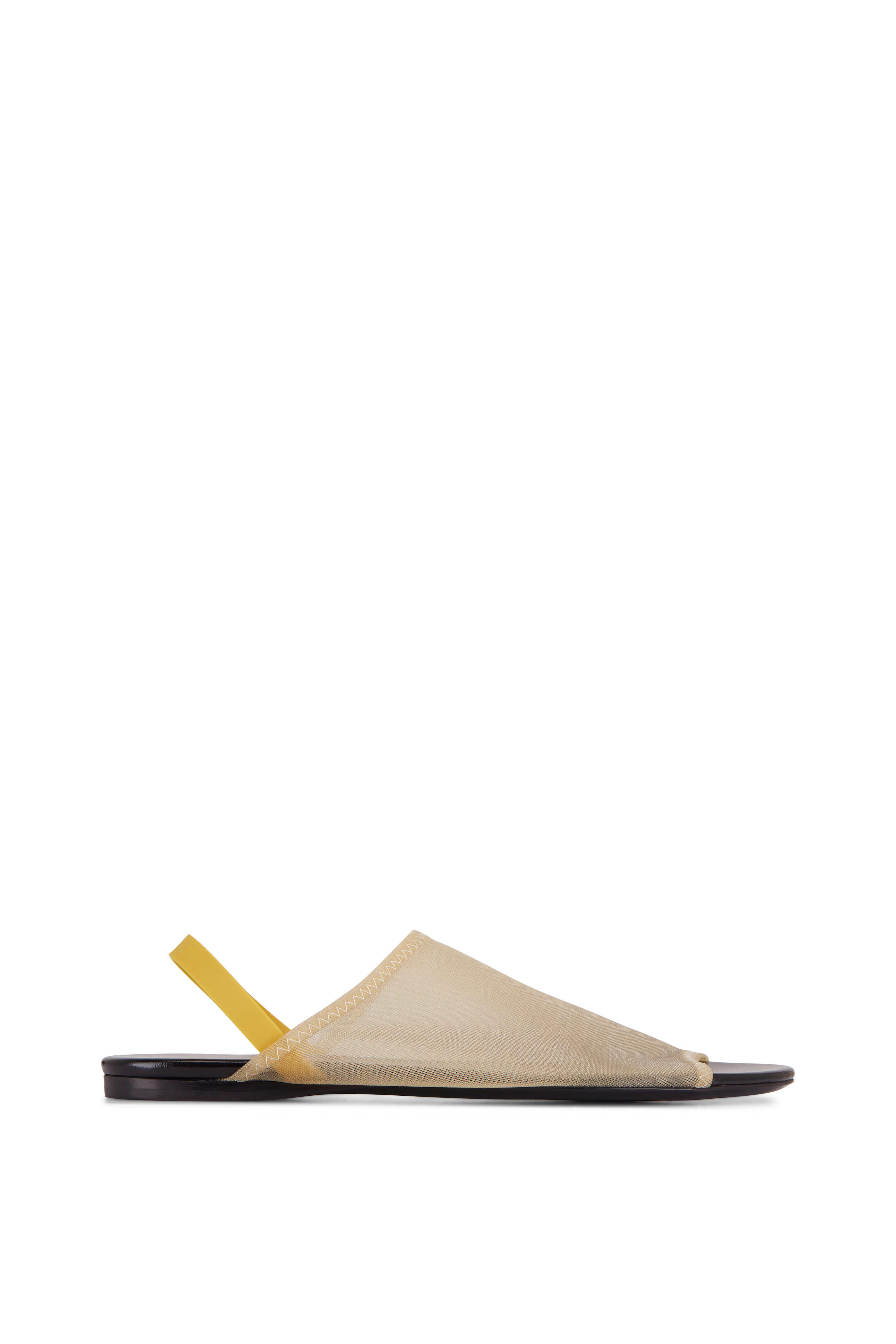 The Row - Neutral Mesh Slingback Flat | Mitchell Stores