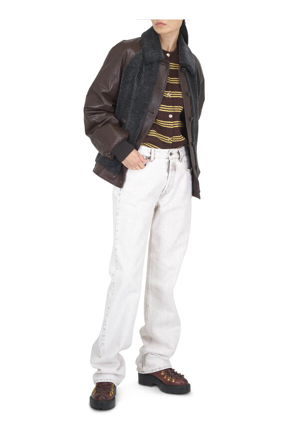 Miu Miu Bleached White Five Pocket Jean - view 5