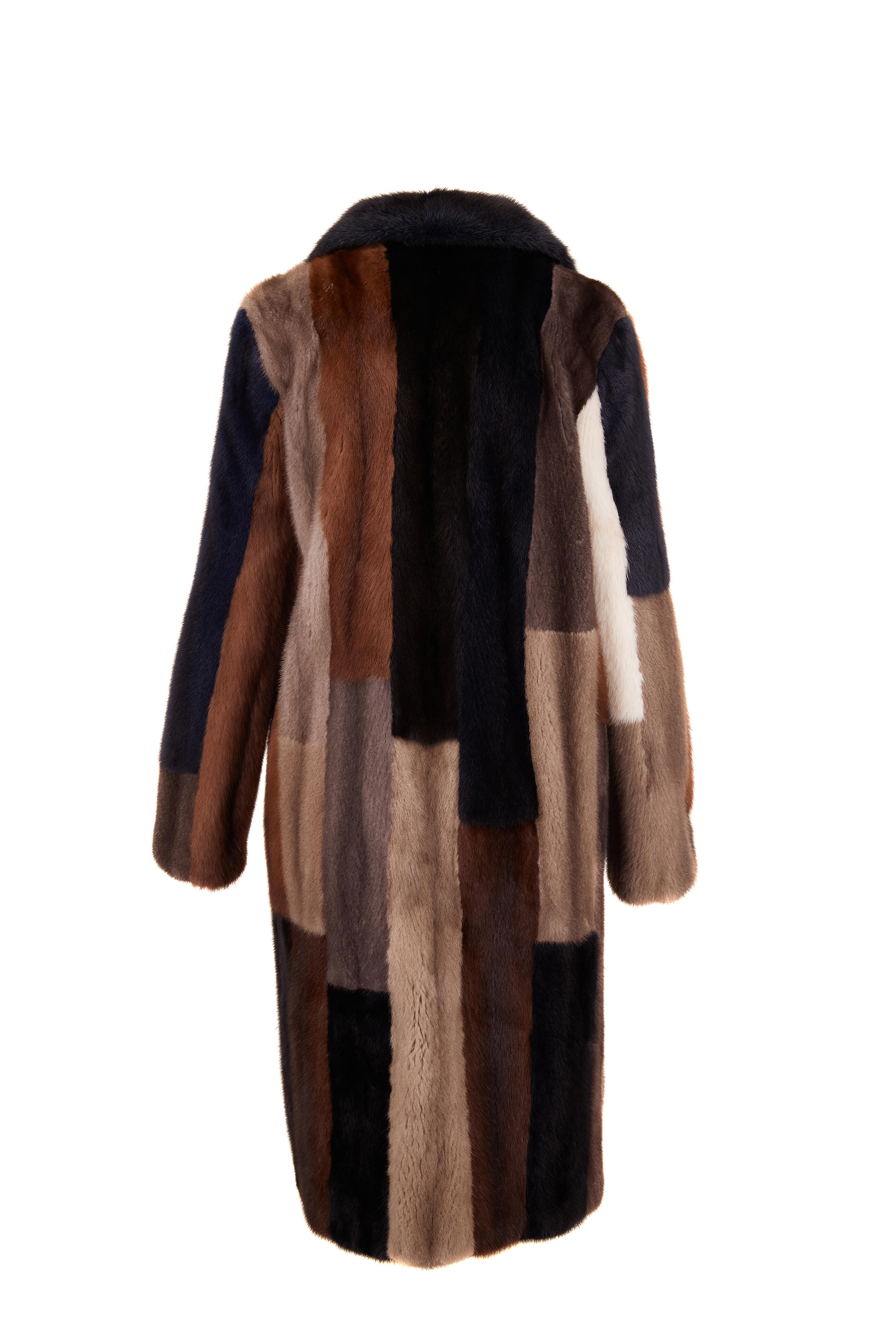 Reich Furs - Navy Multi Dyed Mink Coat