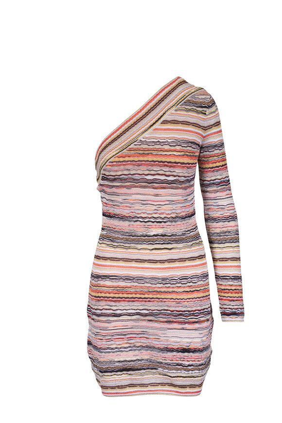 Missoni Multicolor One Shoulder Mini Dress