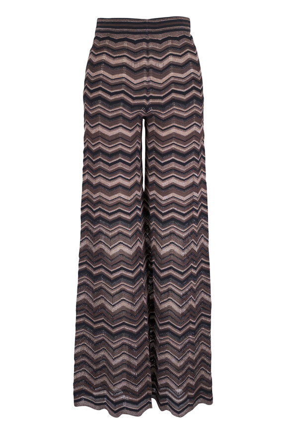 D.Exterior Chocolate Multi Zig Zag Stripe Pant
