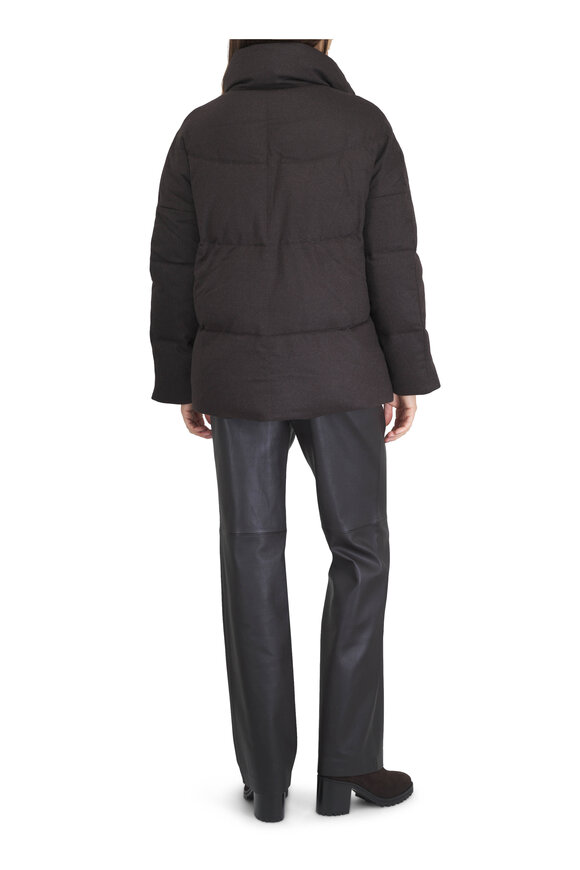 TWP Warm Enough Chocolate Down Coat - view 3