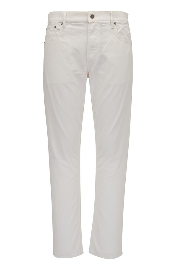 Ralph Lauren Purple Label - Deckwash White Five Pocket Slim Jeans 