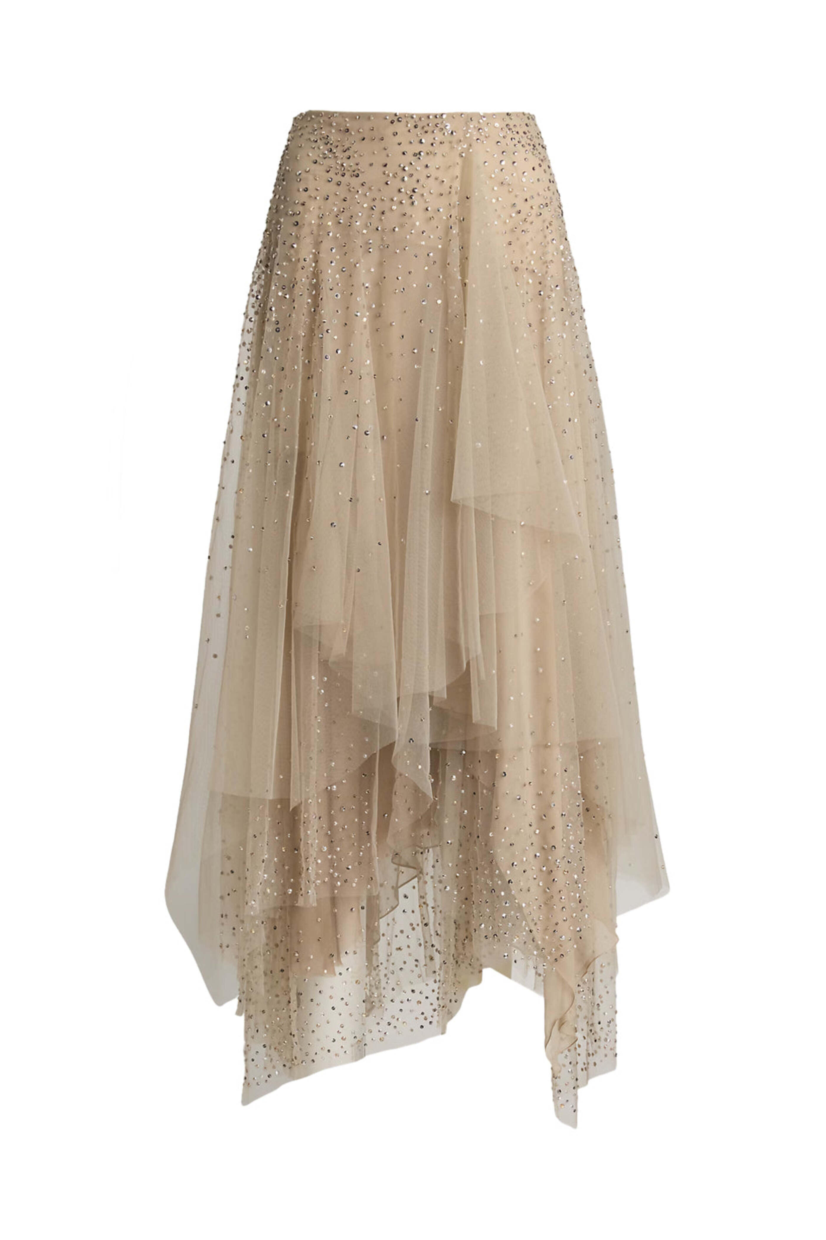 Ralph Lauren - Mineral Embellished Georgette Daniela Maxi Skirt