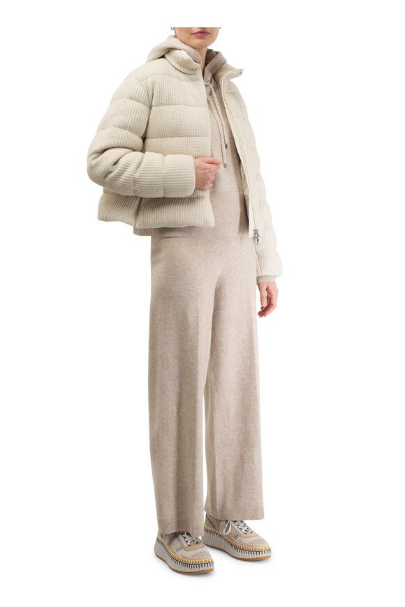 Veronica Beard - Jenkins Oatmeal Merino Wool & Cashmere Pant