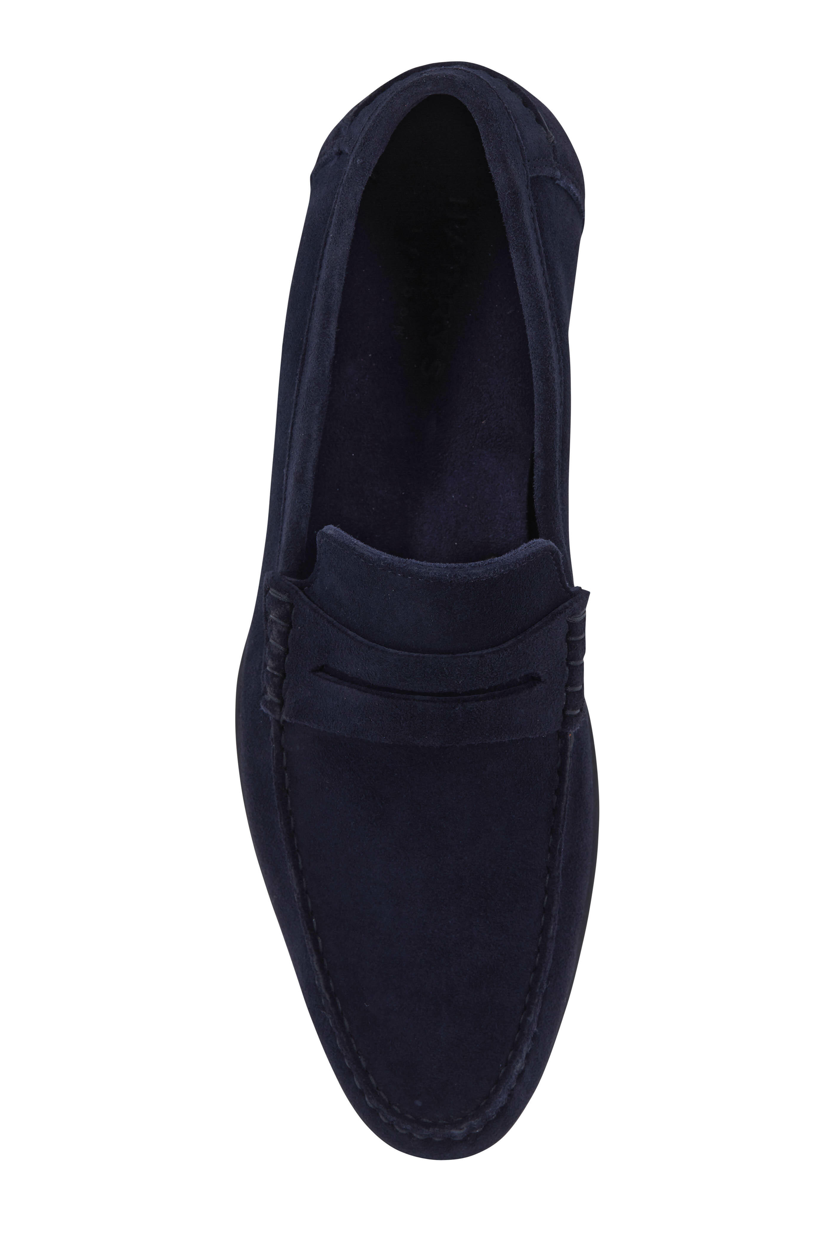 Harrys of London - Basel Midnight Blue Suede Driver