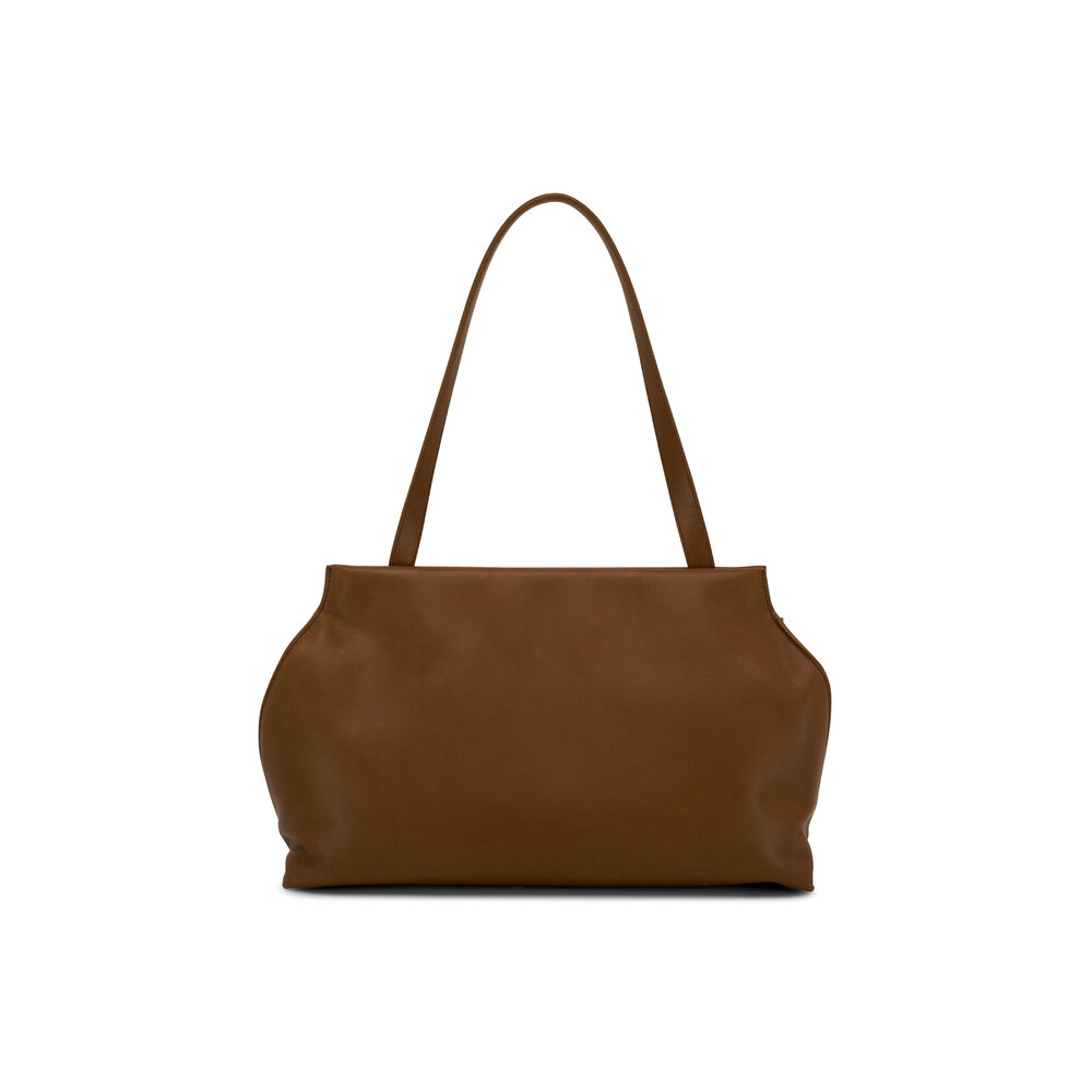 The Row Sienna Muschio Leather Shoulder Bag Mitchell Stores