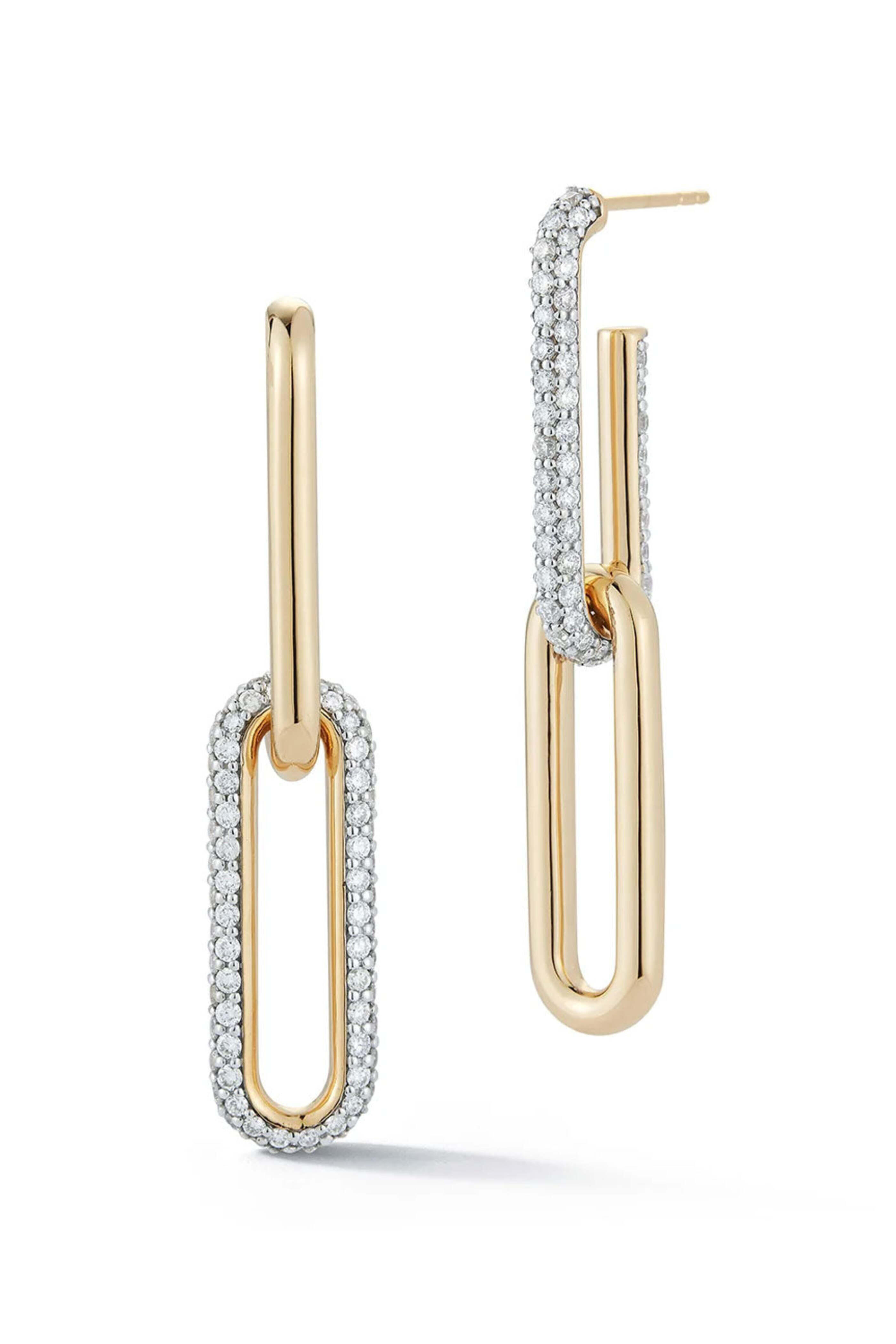 Walters Faith - Diamond Mix Match Link Earrings
