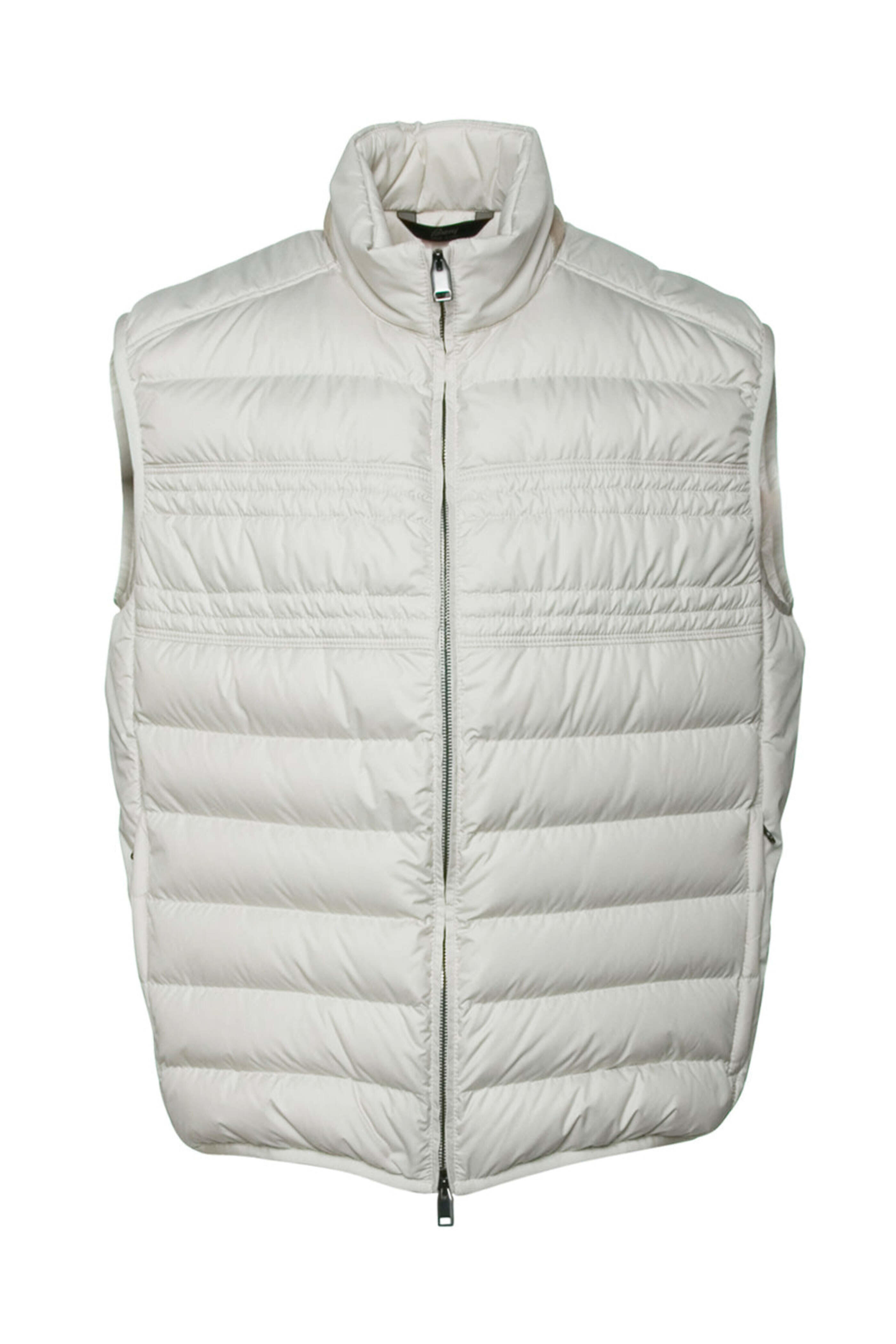Brioni - Ivory Nylon Puffer Vest