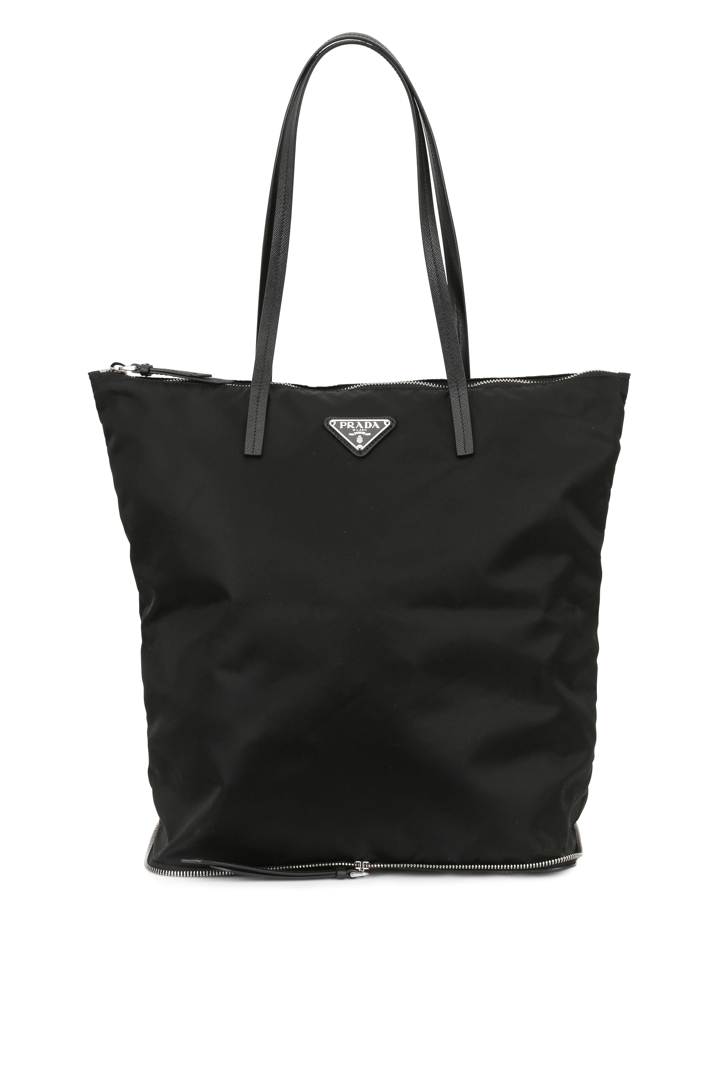 Prada Black Nylon Tote Travel Bag