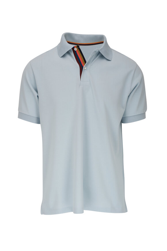 Paul Smith - Light Blue Cotton Knit Polo