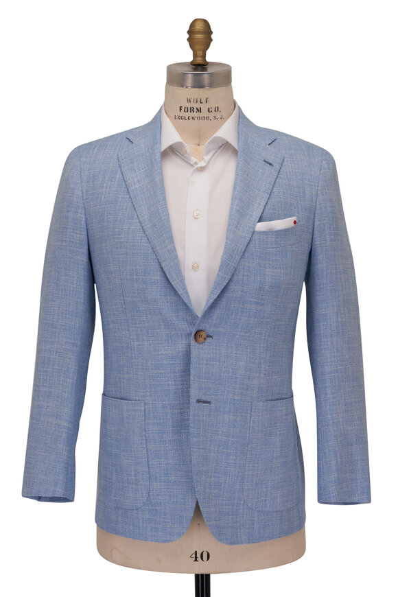 Kiton - Light Blue Cashmere Blend Sportcoat