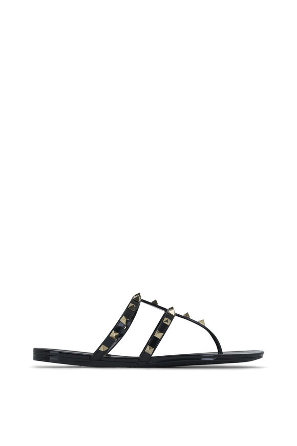 Valentino Garavani - Black Rockstud Sandal