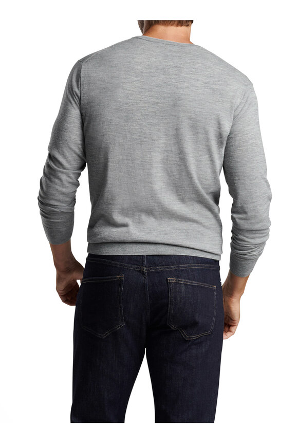 Peter Millar Excursionist Flex Gale Gray Crewneck Sweater - view 3