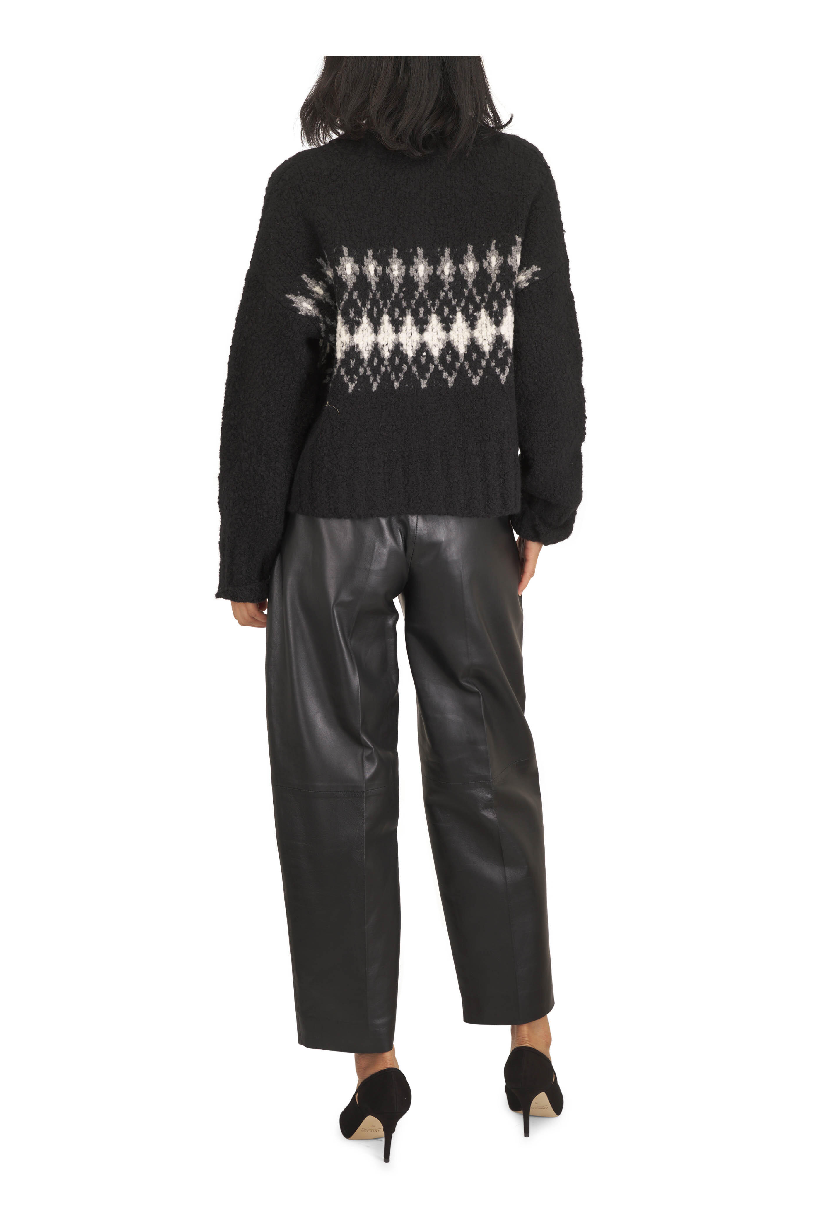 Altuzarra - Bix Black Leather Pant - view 4