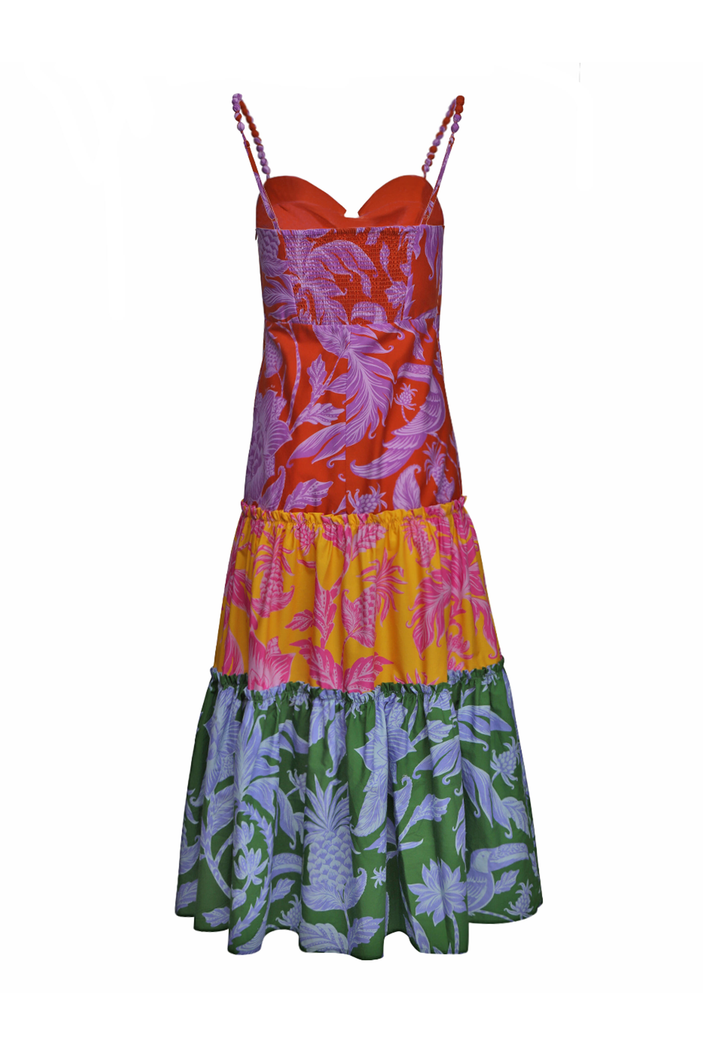 Farm Rio - Tropical Swing Mix Midi Dress