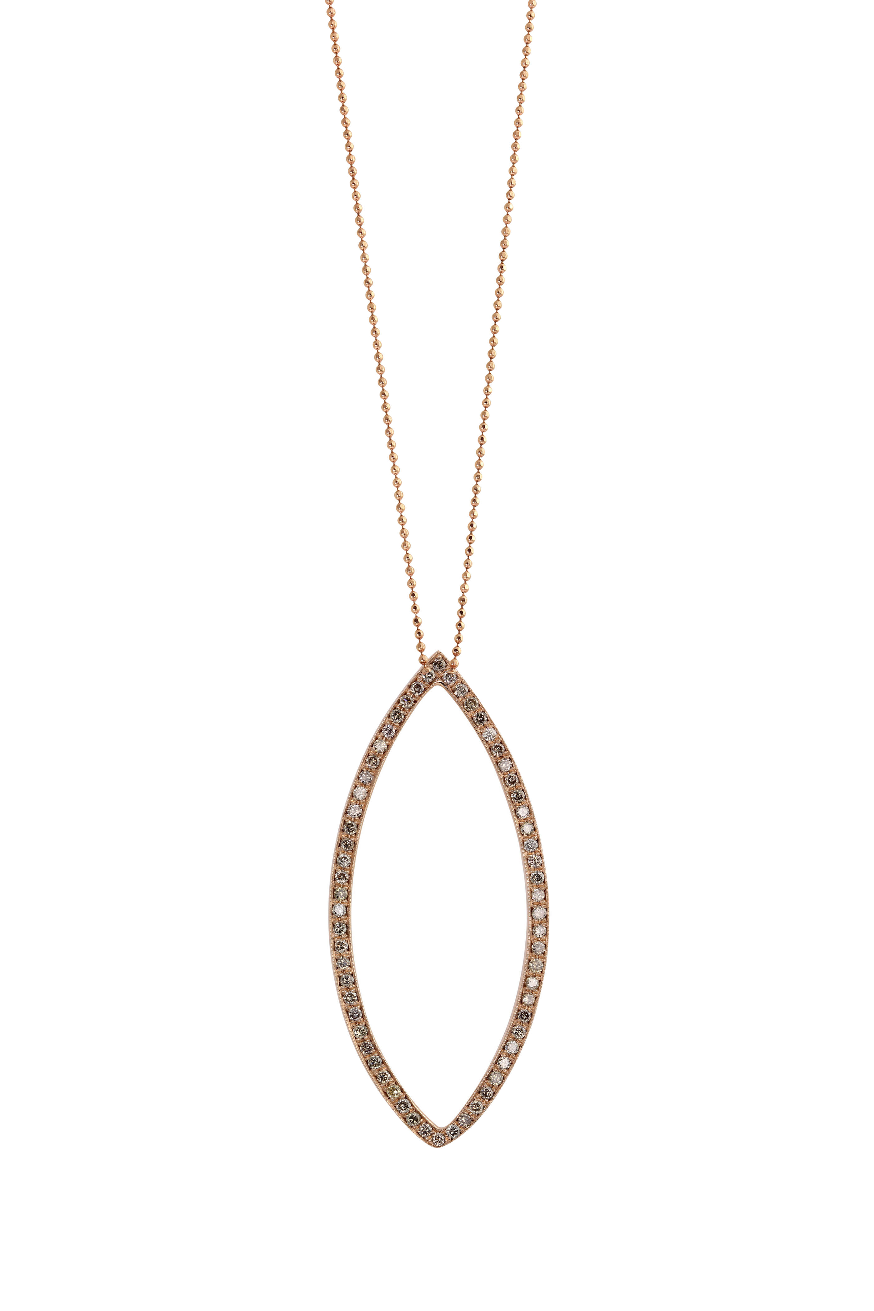 Julez Bryant 14K Gold Ball Chain Necklace Rose Gold
