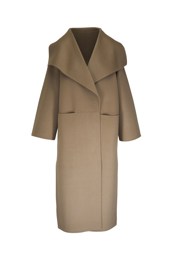 Totême - Signature Truffle Wool & Cashmere Coat 