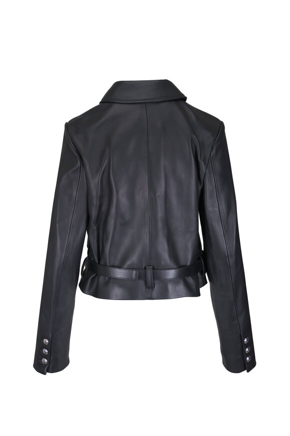 Altuzarra Simons Black Leather Jacket - view 2