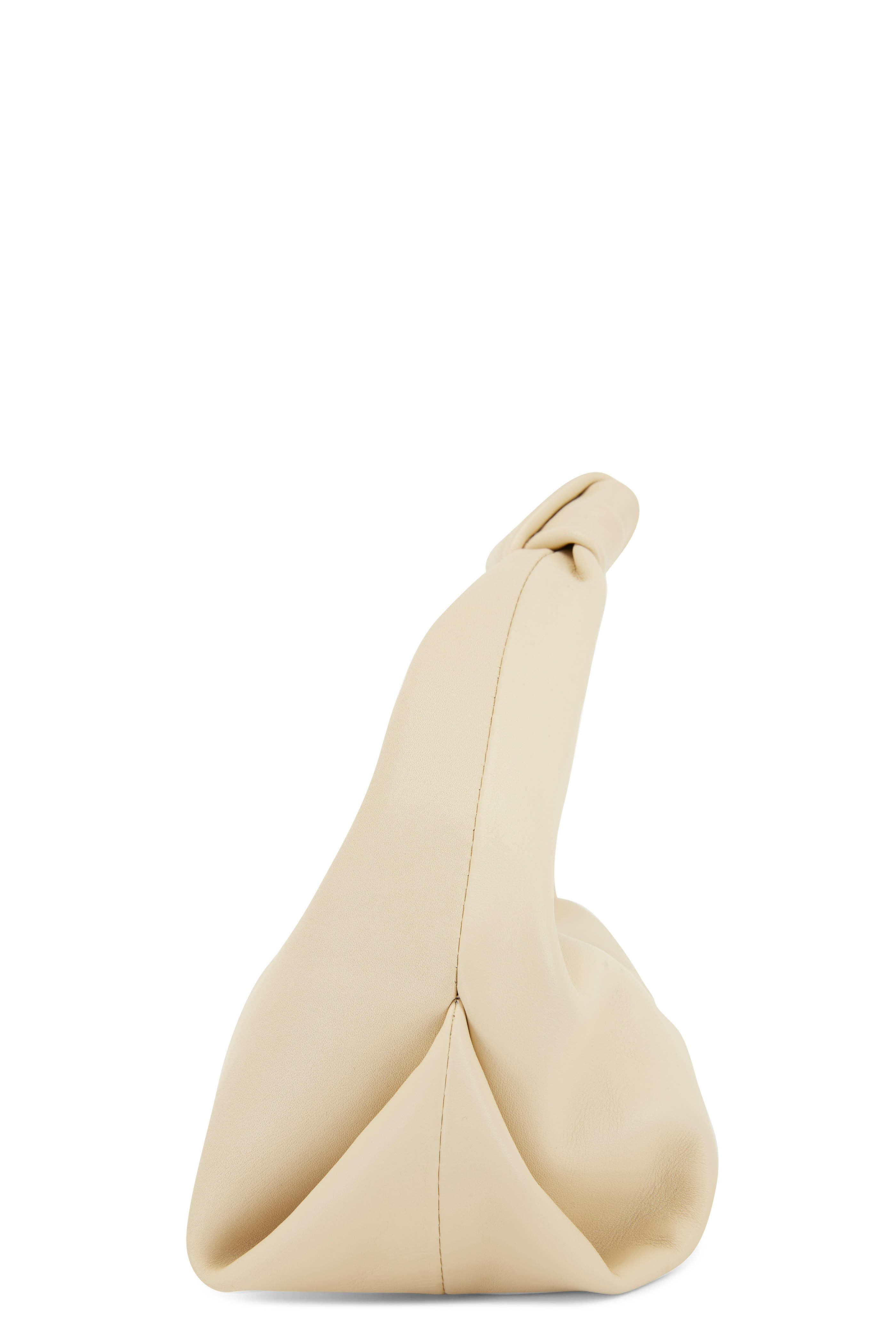 Khaite - Beatrice Cream Leather Small Hobo