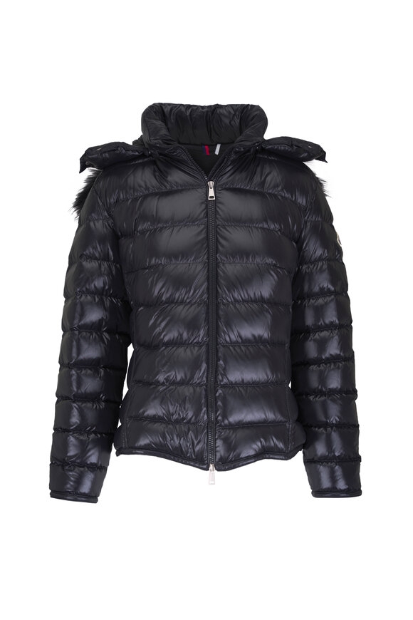 Moncler Badyf Black Short Hooded Down Jacket - view 1