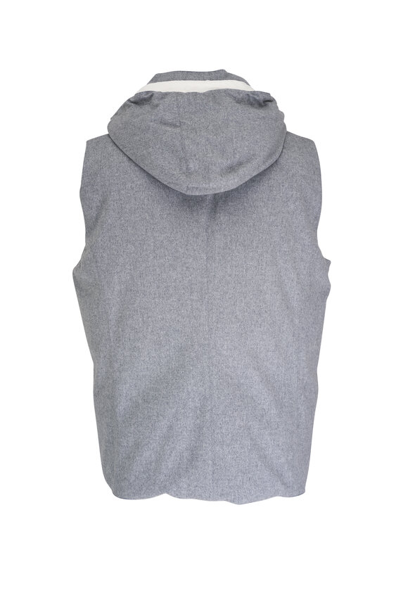 Brunello Cucinelli - Light Gray Wool Vest