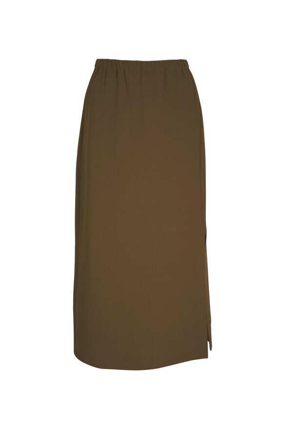 Peter Cohen Yang Loden Double-Faced Wool Skirt