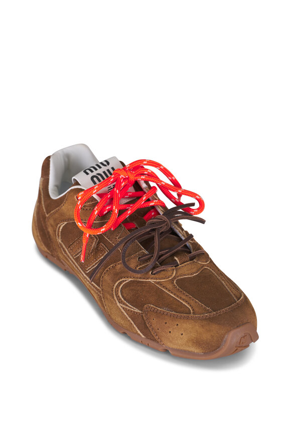 Miu Miu Cannella Suede NB Sneaker